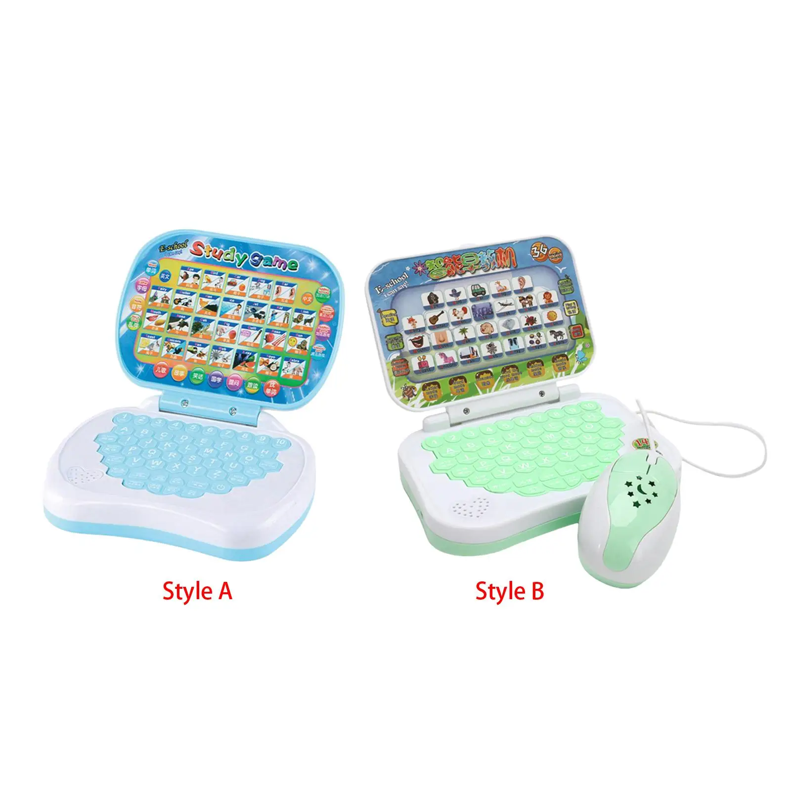 Learning Machine Activities English Early Education Kids Laptop Toy for Toddler Girls Boys