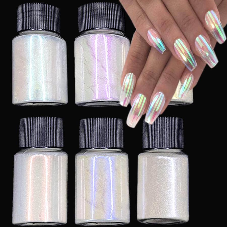 Best of 1Jar Mermaid Glitter Chrome Powder Bottled Holographic Aurora Pigment Powder 2023&#039;s DIY Pearl White Rubbing Manicure Dust &amp;*&amp; Reviews & Tips