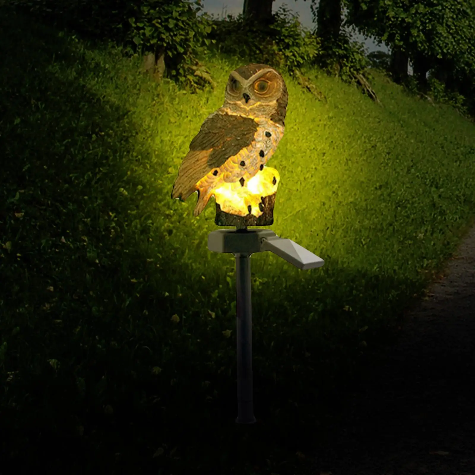 Solar Powered Garden Light, IP65 Waterproof with Stake Animal Decor Figurines for Outside Walkway Courtyard Patio Decoration
