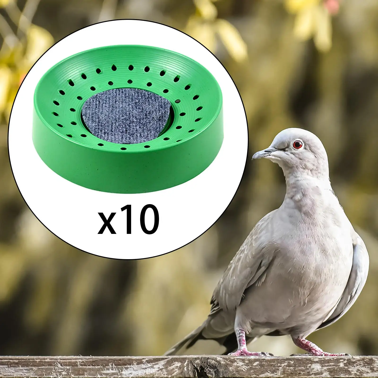 10x Plastic Pigeon Nest with Mat  Nesting Bowl Pigeon Den for Small Birds Quails