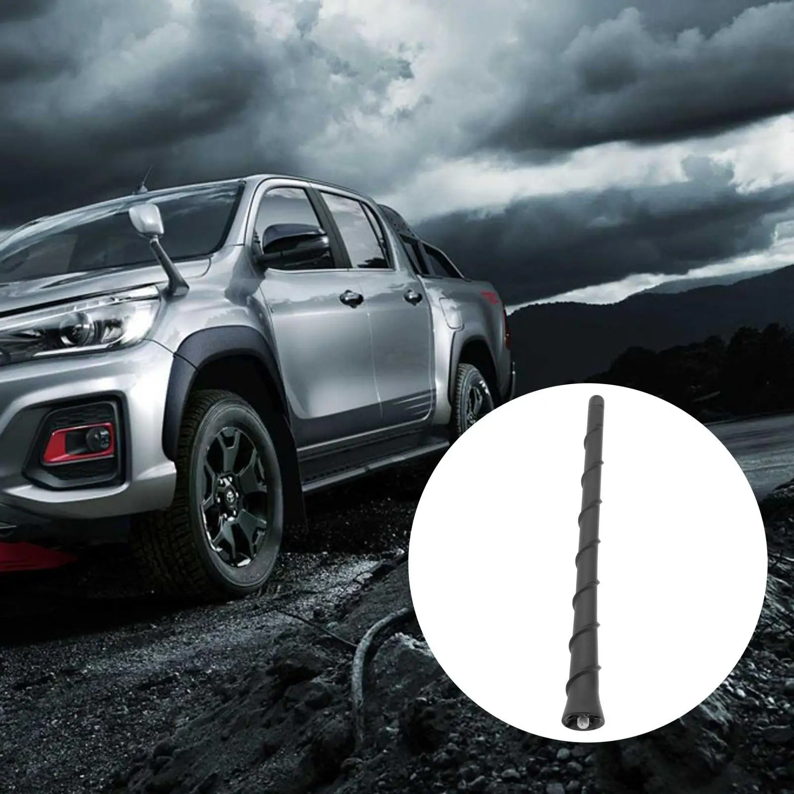 8 inch 68297936AA 05091100AA Replace ABS Removable Antenna Mast for RAM 2011-2013 Grand Cherokee 2011-2013