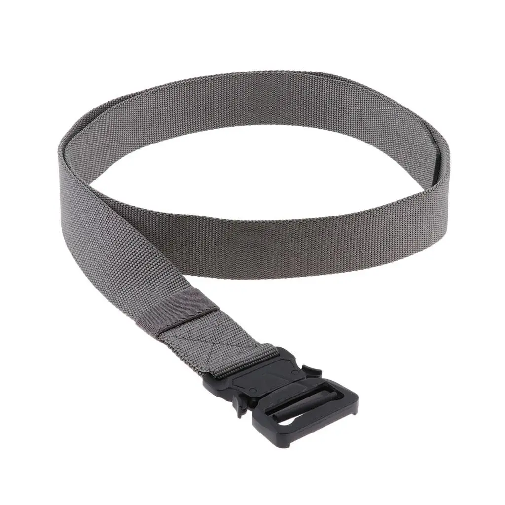 Outdoor Sports Men Tacticl Belt, Heavy Duty Webbing Belt, Adjustable