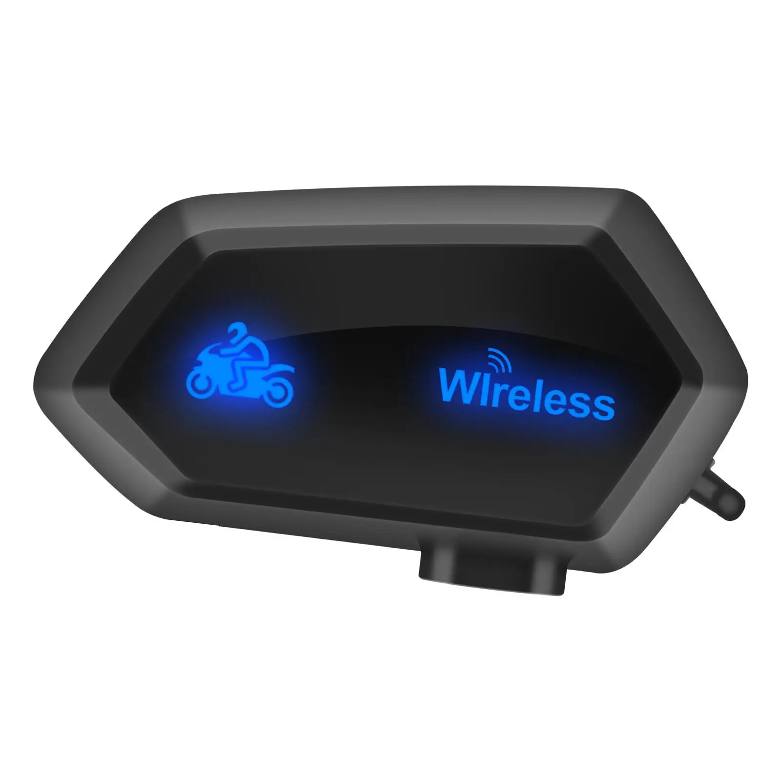 Handsfree Motorcycle Bluetooth Headset Waterproof HD Stereo Noise-Canceling Slim Intercom Headphone for Helmets Skating Driving