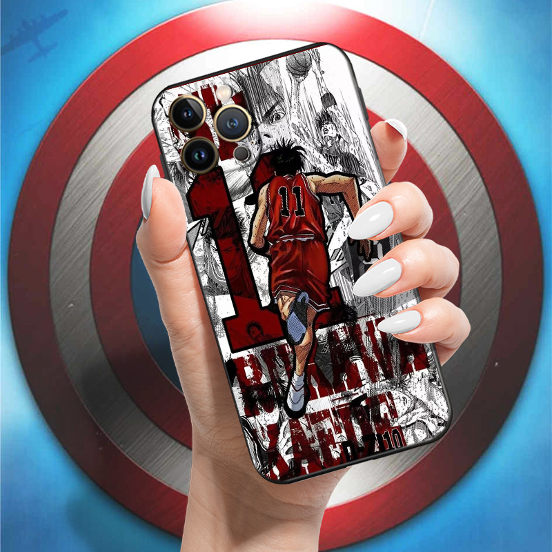 lifeproof case iphone xr SLAM DUNK Sakuragi Hanamichi For Apple iPhone 13 12 11 Pro Max 12 13 Mini X XR XS Max SE 6 6S 7 8 Plus Phone Case Black Carcasa best iphone xr cases