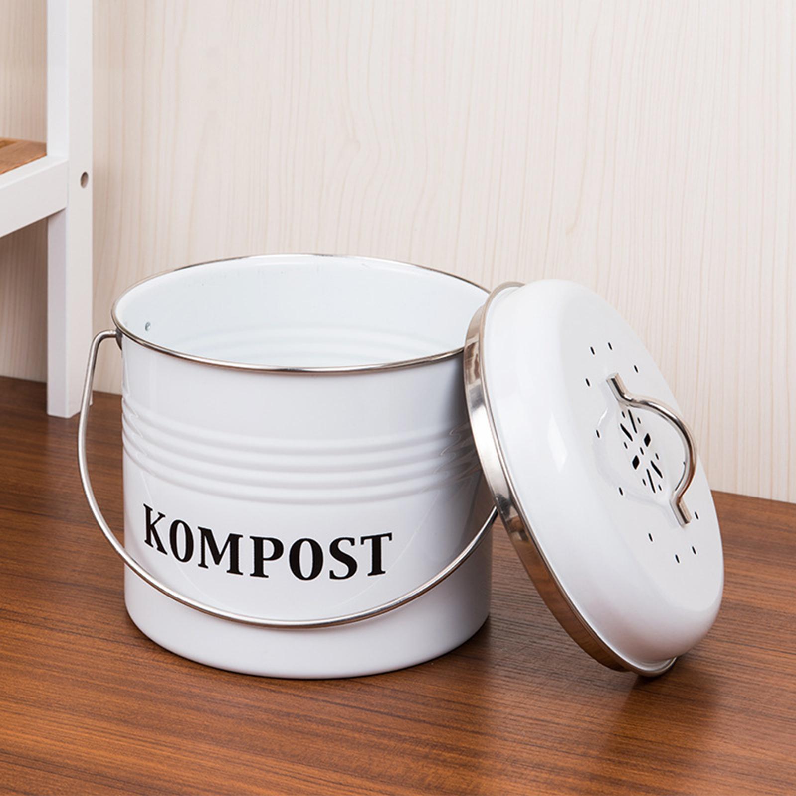 Compost Bin Odor Filtration Farmhouse Trash Food Waste Rust Compost Bin Odor Filtration Farmhouse Trash Food Waste Rust