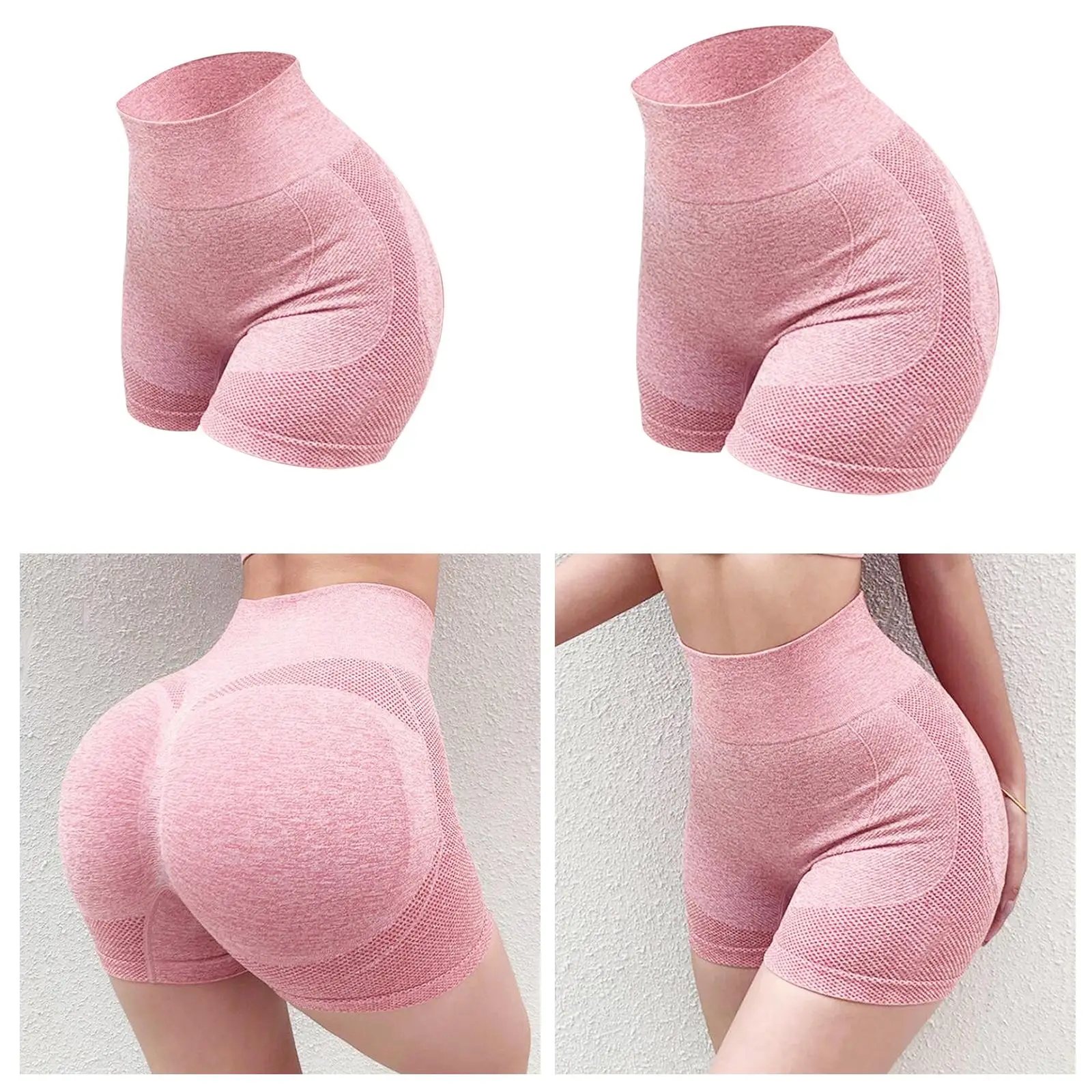 Women Yoga Shorts Butt Lift High Waist Stretch Workout Shorts Sports Running Shorts for Fitness Workout Biking Cycling Exercise