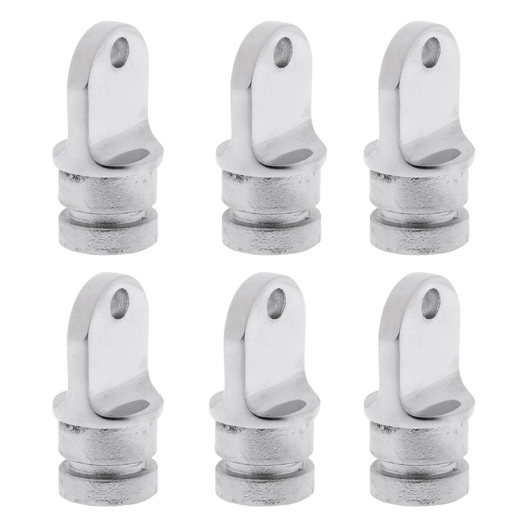 6pcsStainless Steel Marine Bimini Top Fitting Inside Eye End for 7/8