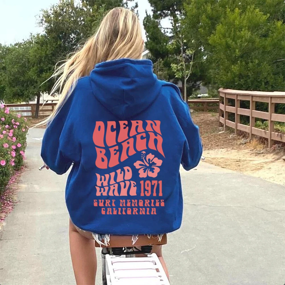 Ocean Beach Hoodie Hoodie Estético Tumblr Camisola