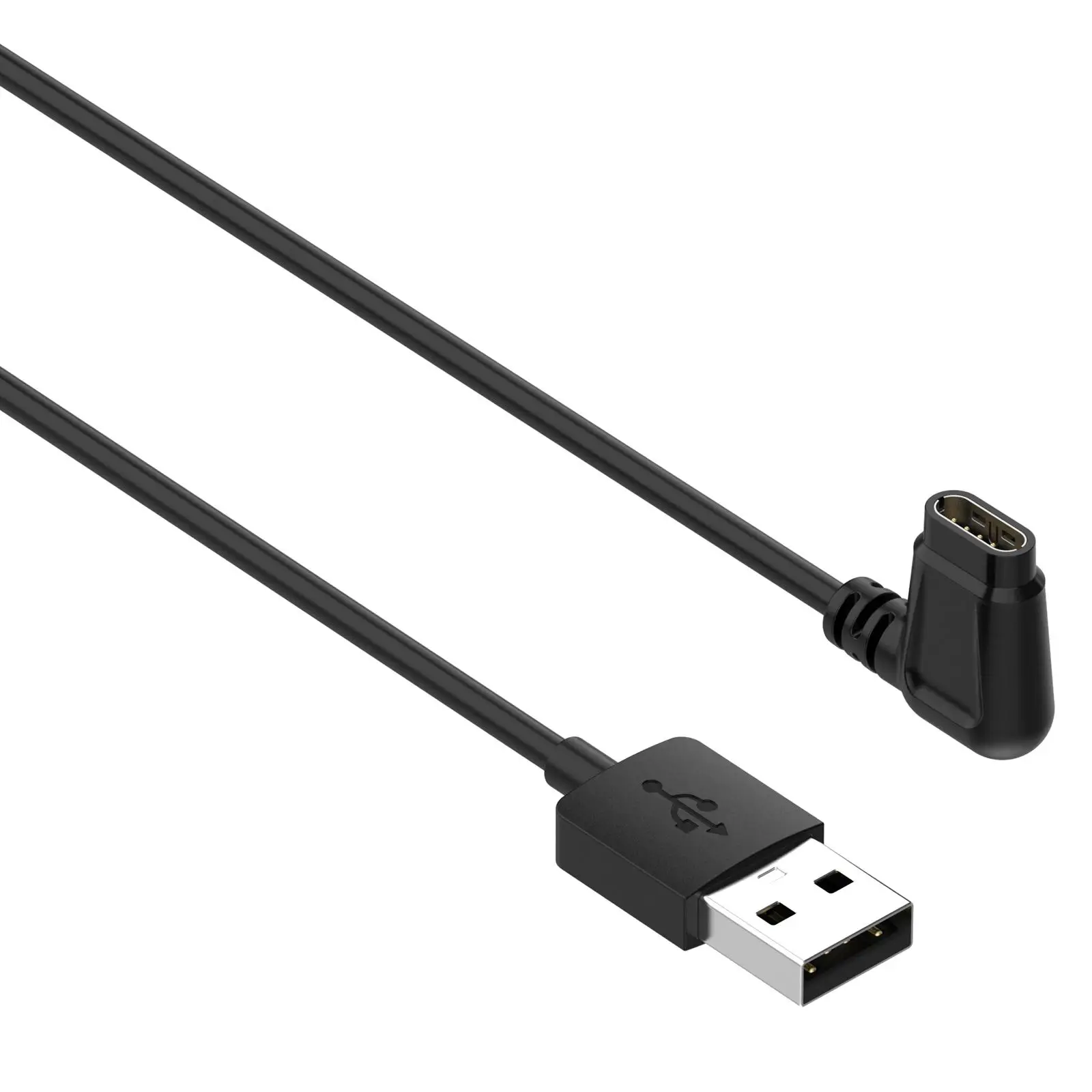 USB Charging Cable with Data Transfer 1M/3.3ft Black Replacement Charging Cord for Falcon A2029 Smartwatch Accessories