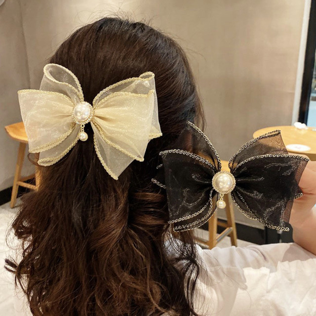 Organza Hair Bow, Double Layers Women Hair Bow, Hair Bow for Women ,, Hair  Clip, France Bow, Hair Accessories 