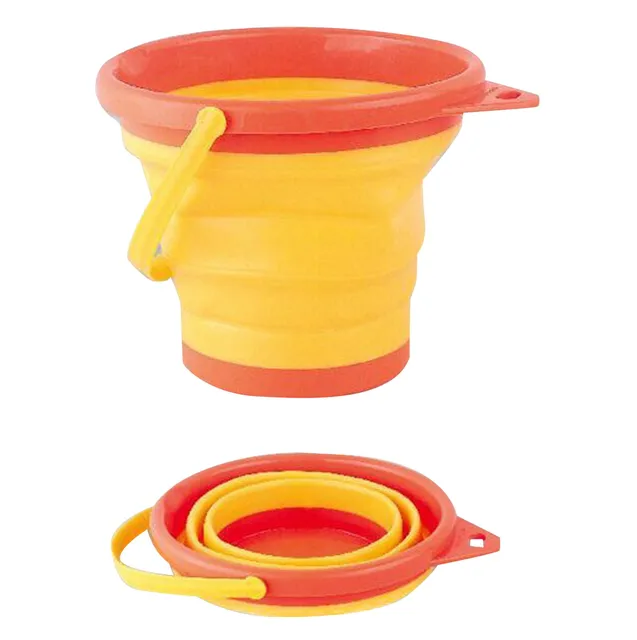 Collapsible Pail Multi Purpose Buckets Sand Water Bucket Sandbox Square  Summer Playing Foldable Pail Silicone Bucket Sand Toys - AliExpress