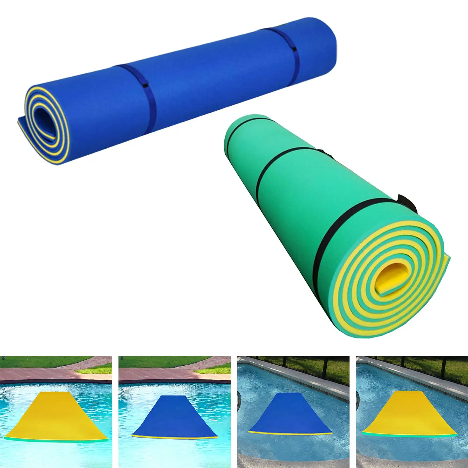 Water Float Mat Float Raft Comfortable Durable Float Blanket Relaxing Floats Mattress for River Beach Boat Party