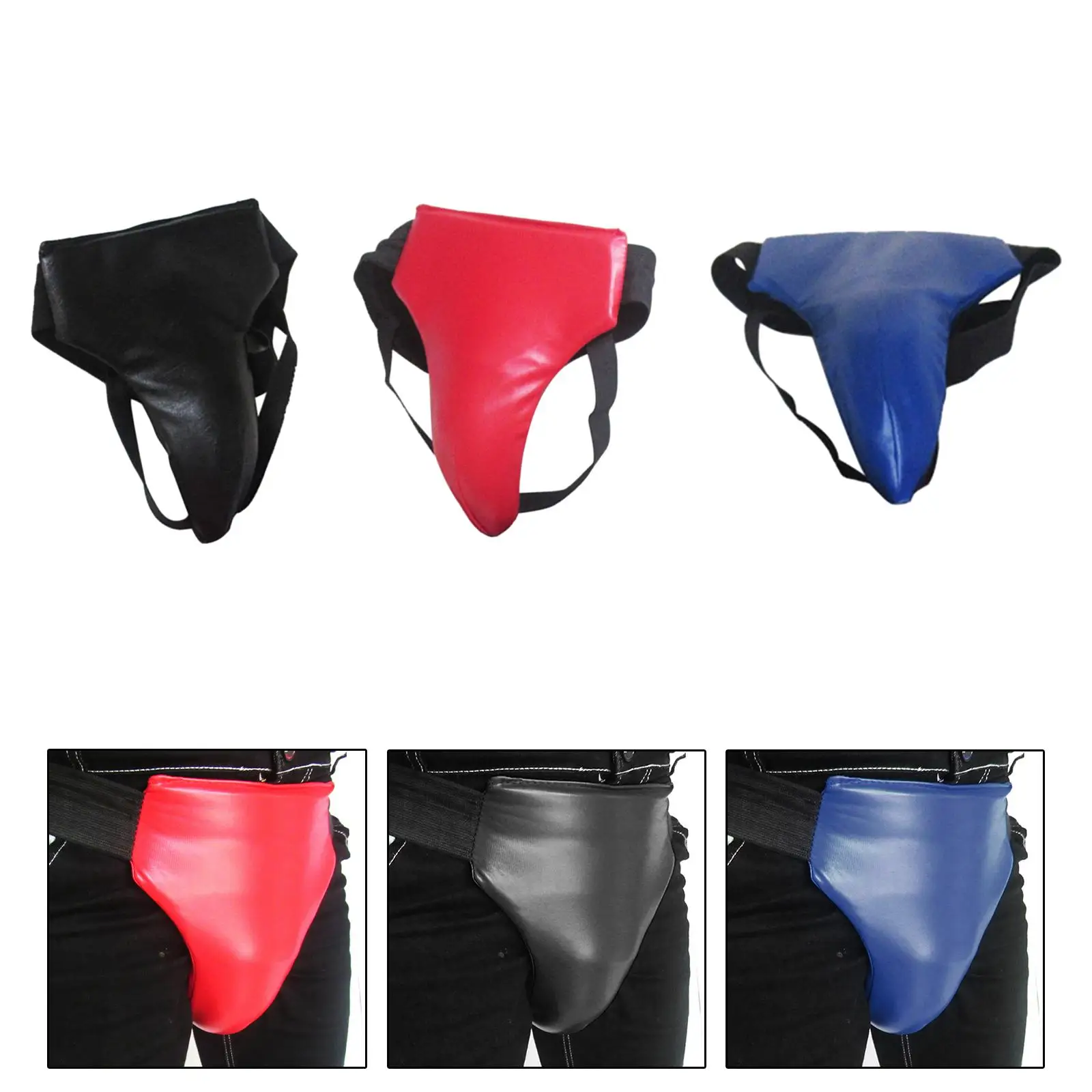 Mens Taekwondo Groin Protector Portable Men Abdominal Protector Crotch Protector for Sports Workout Karate Sparring Boxing