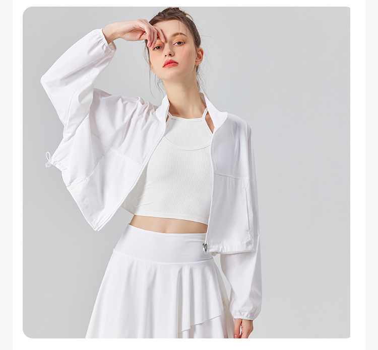 2025 UV-Schutz-Tennisjacke für Damen mit UPF 50+ – Cool – Gefühlsstoff, locker – passgenaues Design für Sport, Fitness und Joggen – Detail 11