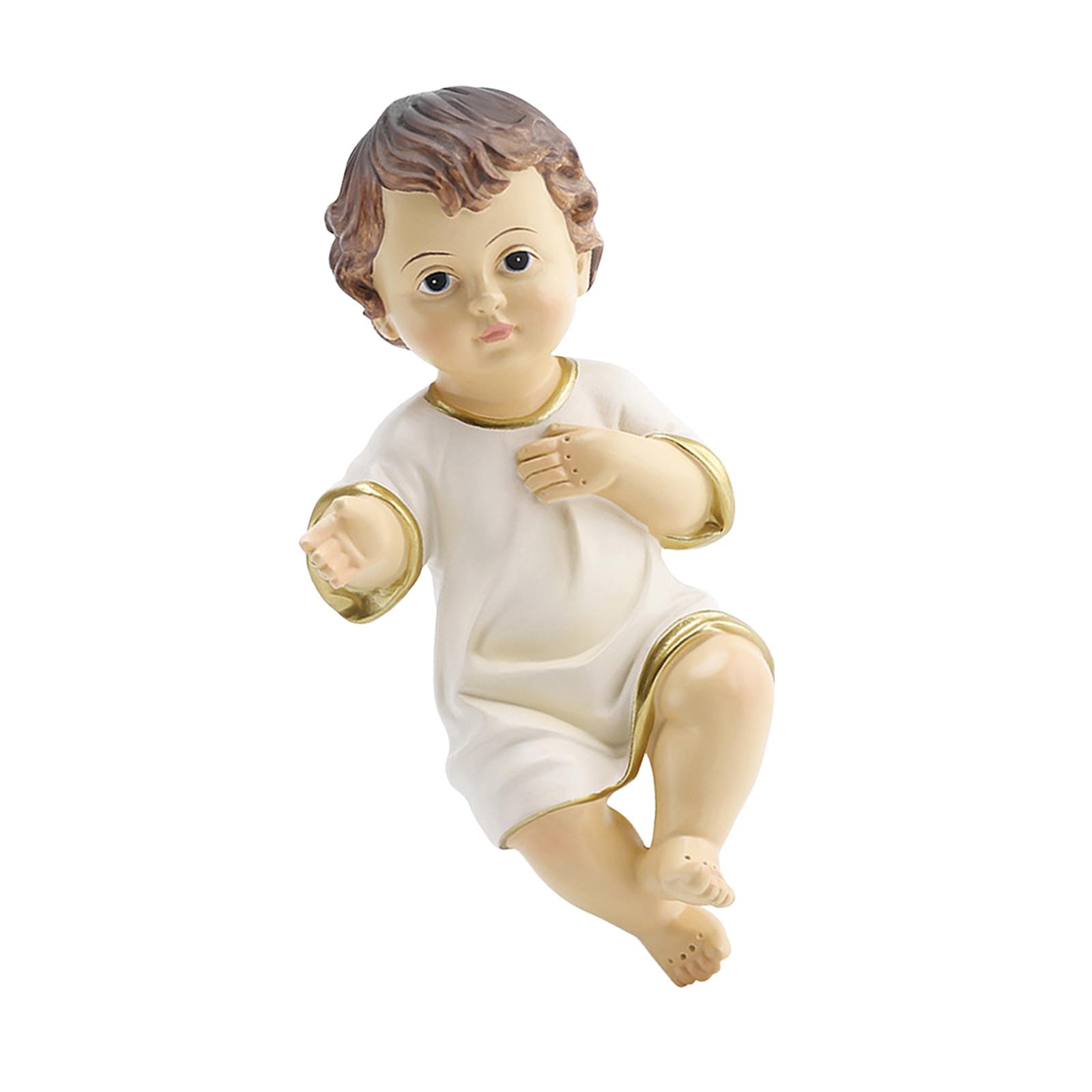 Jesus Baby Figurine Adornment Sculpture Nativity Statue Home Decor Jesus Baby Figurine Adornment Sculpture Nativity Statue Home Decor