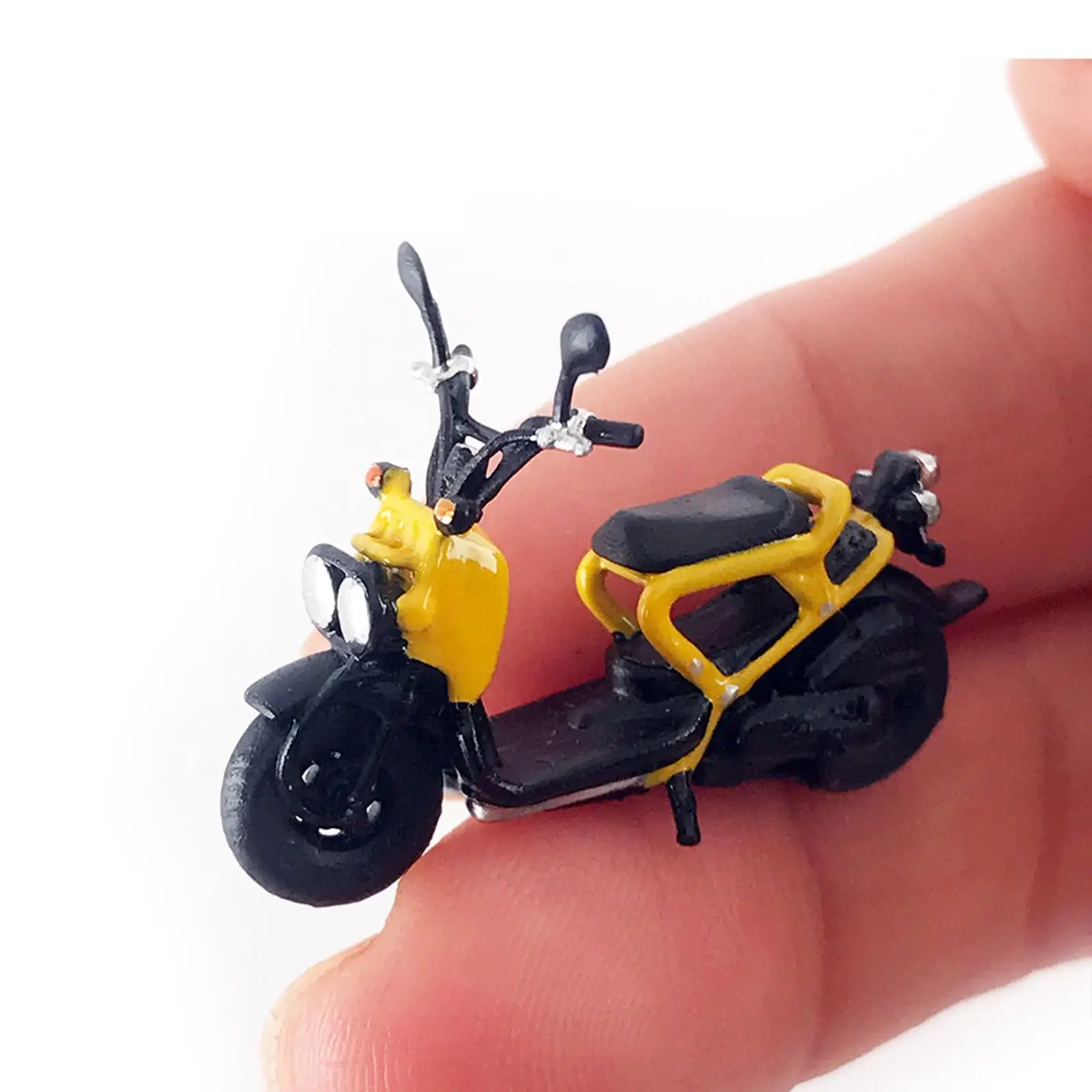 Miniature Motorcycle Model 1/64 Accessories Model Toys for Train Railway Landscape