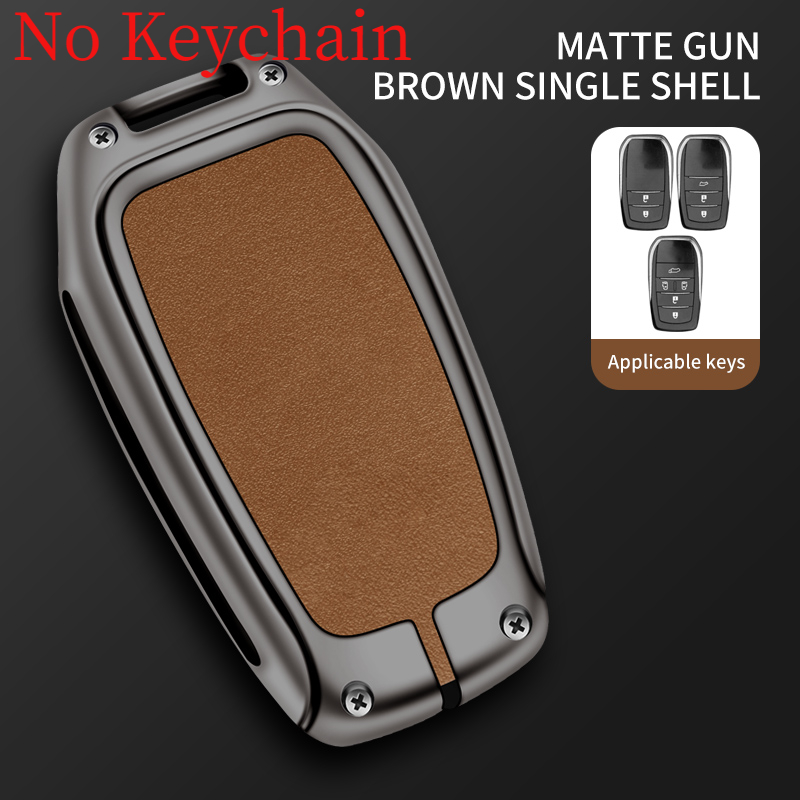 Custodia per chiave auto in pelle metallica Shell per Toyota Hilux Fortuner Land Cruiser 200 Camry Sienna RAV4 Previa Highlander Protector 18 Custodia per chiave auto in pelle metallica Shell per Toyota Hilux Fortuner Land Cruiser 200 Camry Sienna RAV4 Previa Highlander Protector - Sc30d8d7c53f849878f90197b34e57500s