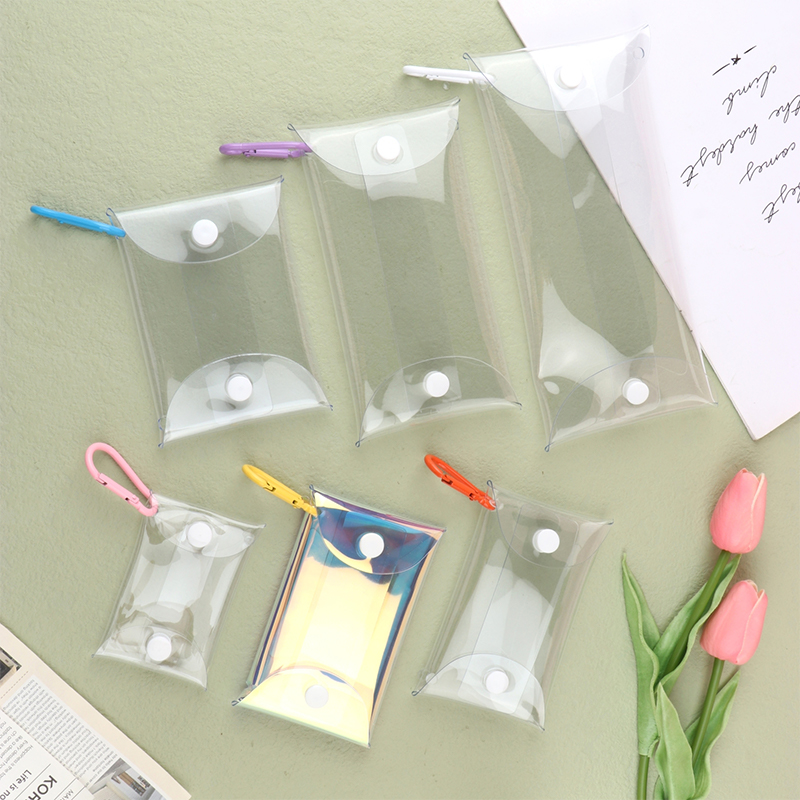 Mini Anime Puppe Display Tasche Transparent Geldbörse Schlüsselbund Anhänger Quadratische Tasche Organizer Schlüssel Lippenstift Kopfhörer Lagerung Tasche – Detail 6