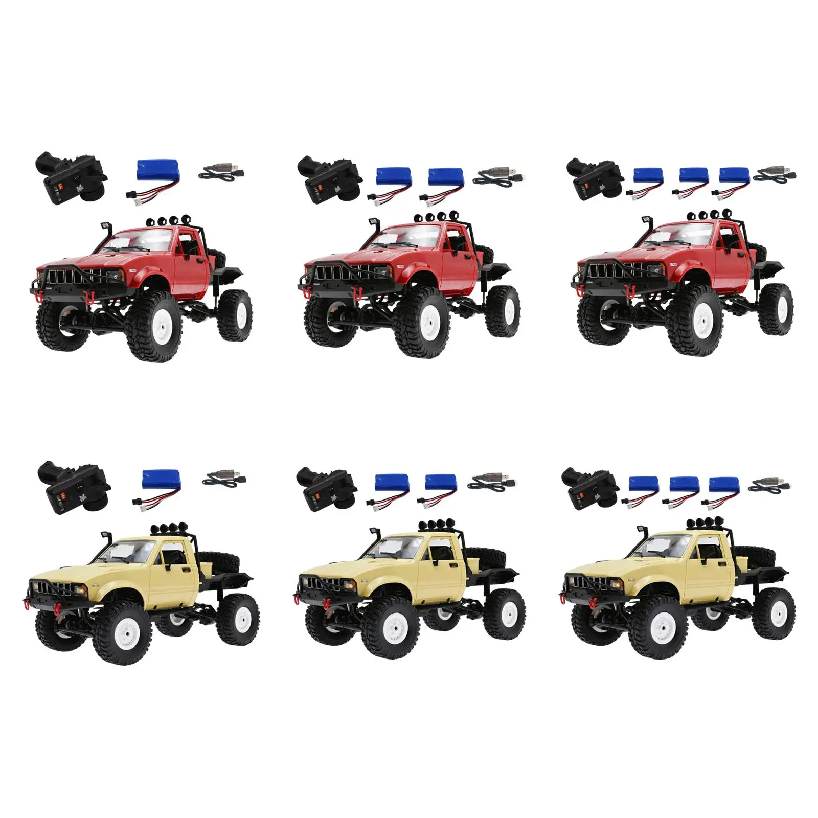 1/16 RC Truck C14 Rock Crawler 4CH 2.4GHz 4WD Remote Control Car for WPL Racing Vehicle All Terrain Car Kids Gift Model