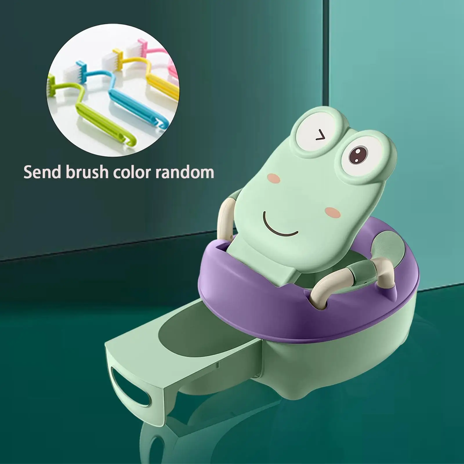 Cartoon baby Toilet Seat potty Chair with Random brush Bedpan Trainer Seat for Boys and Girls
