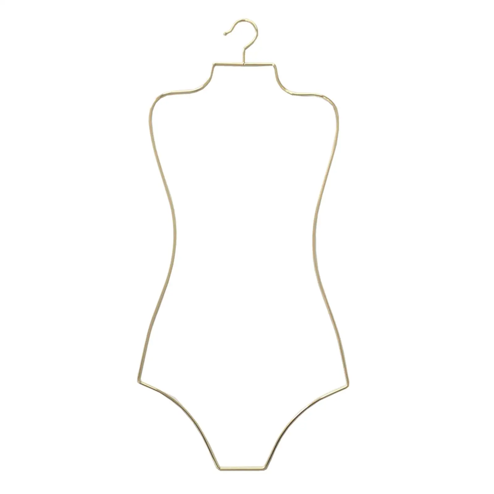 Wire Body Shape Display Hanger Bikini Dress Clothes Storage Metal Rack for Child Unisex Windows Closet Cloakroom