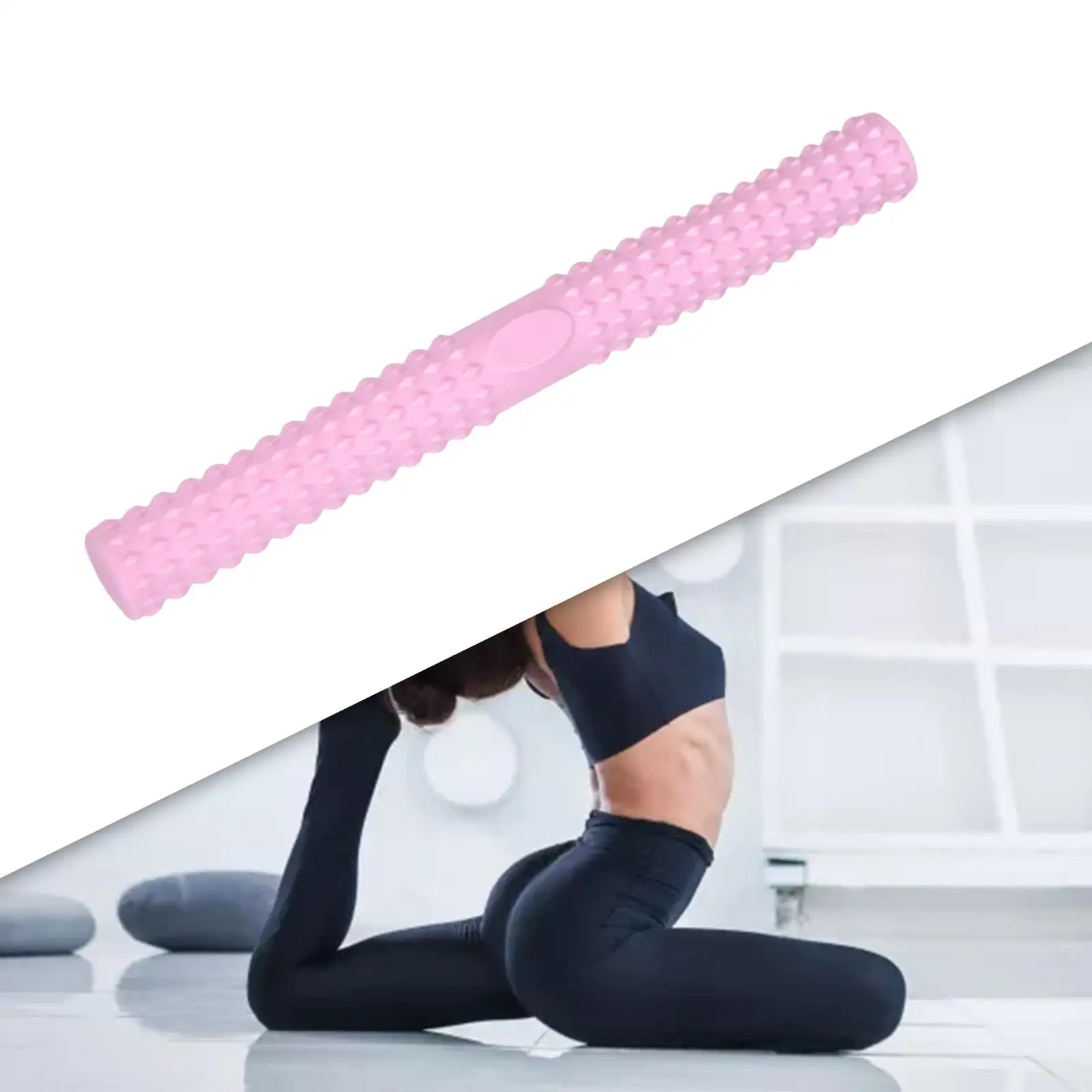 Twist Exerciser Bars Handheld Muscle Roller Tool Elbow Bar Yoga Fitness Massage Wand for Legs Thigh Relax Waist Muscle Pulling
