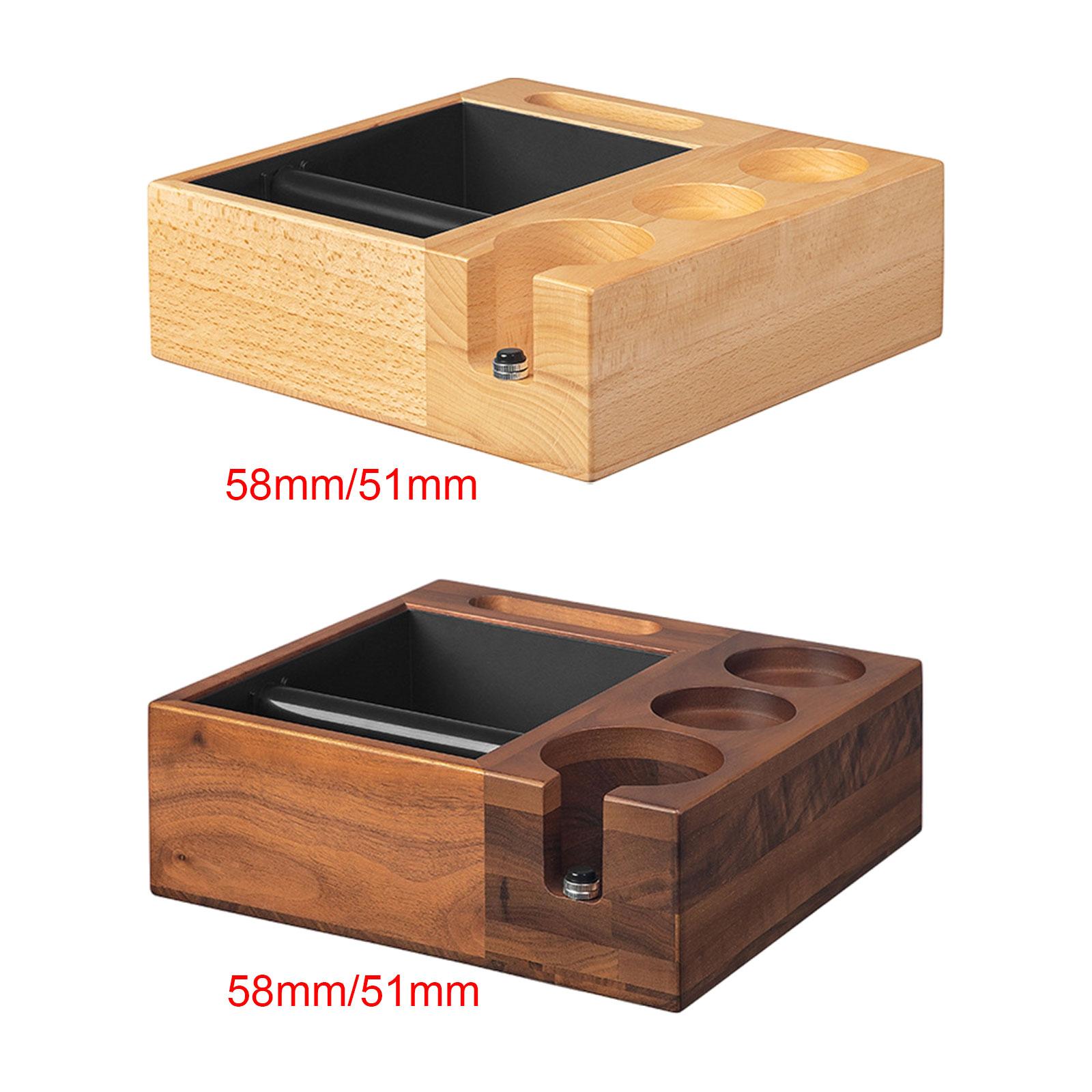 Espresso Coffee Organizer Box Storage Tamping Station Base for Espresso Pressure Tamper Coffee Tamper Portafilter Gadgets