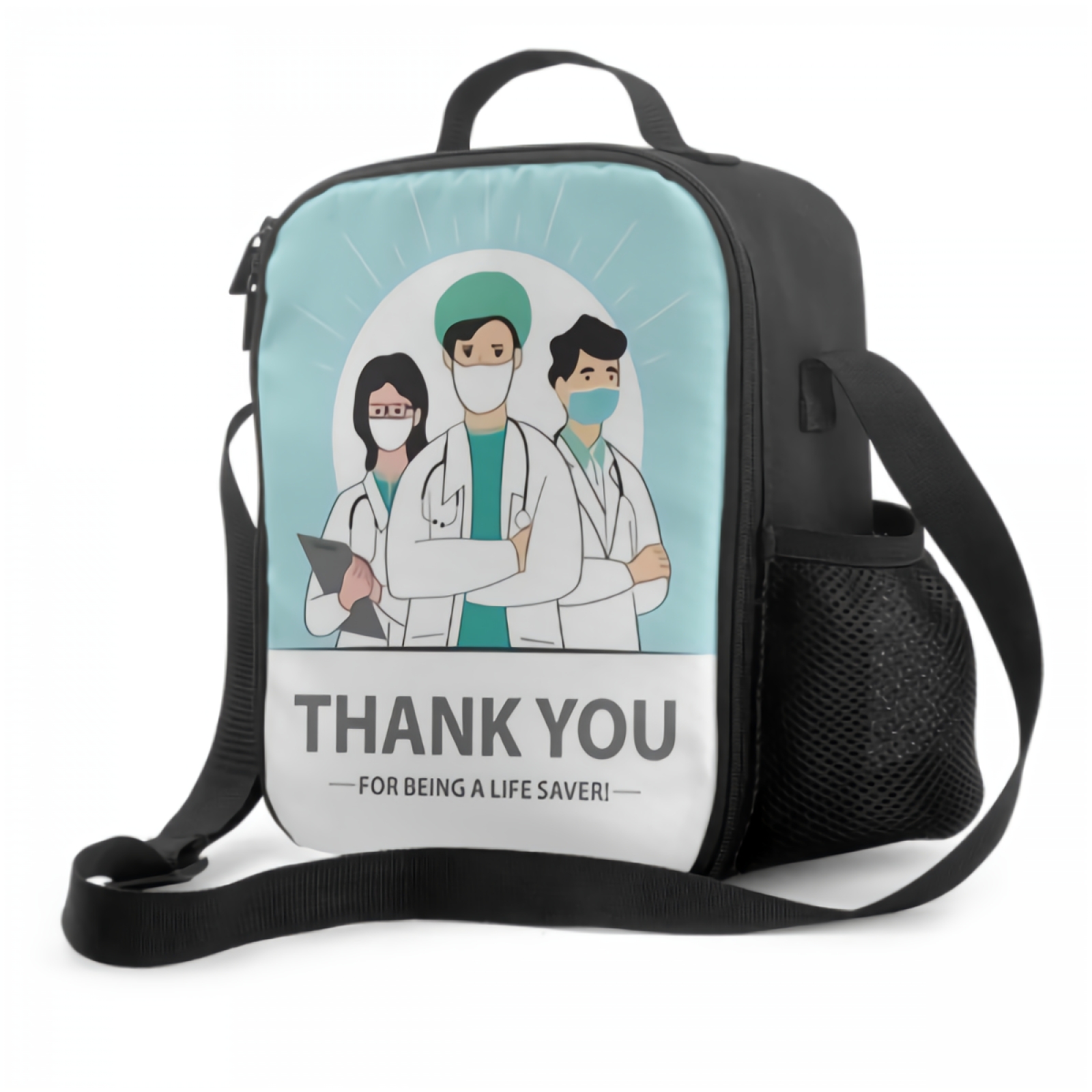 Isolado Meal Bag para médicos e enfermeiros,