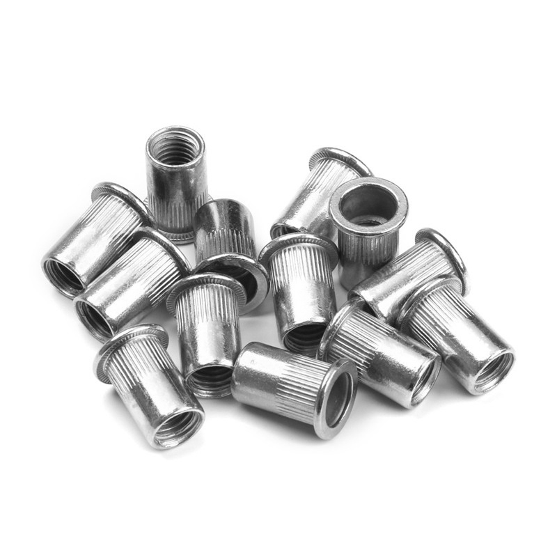 100pcs Tool Kit M3/M4/M5/M6/M8 Aluminum Rivets Nuts Rivet Gun Threaded Riveter Flatheadscrew Fasteners Accessories Nuts&Bolts