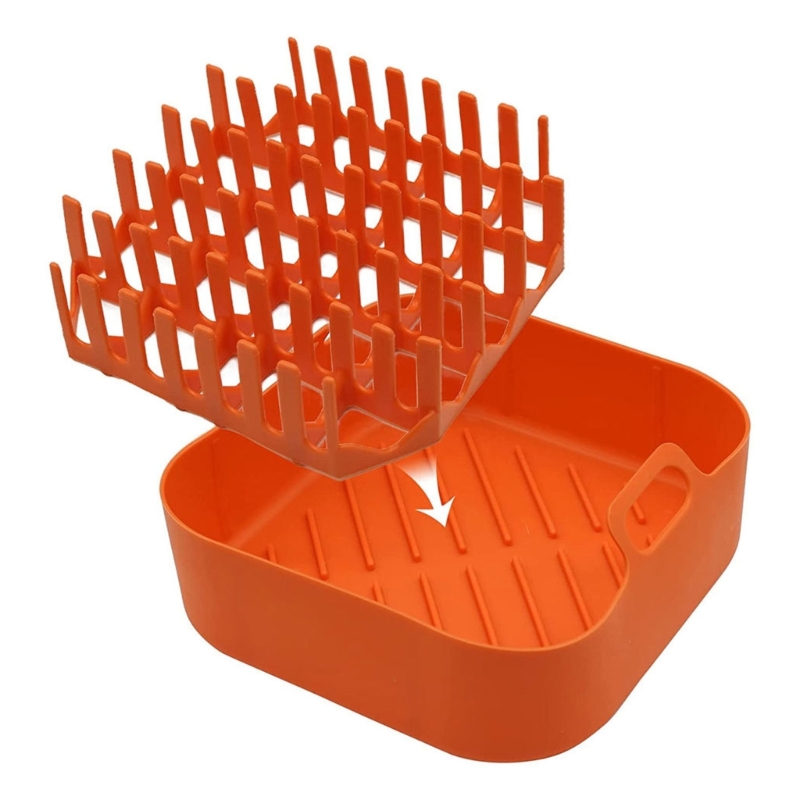 Description Picture 6 of itemVersatile Silicone Bacon Rack Silicone Air Fryer Basket Grilling Bacon Holder Perfect for Air Frying Grilling Bacon Dropshipping