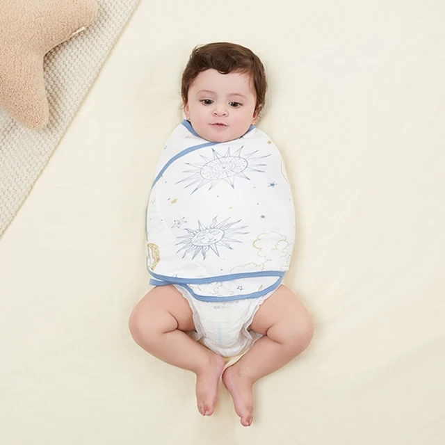 Couverture d'emmaillotage pour bébé de 0 à 6 mois, couverture ronde  améliorée pour nouveau-né, style fin pour l'été - AliExpress