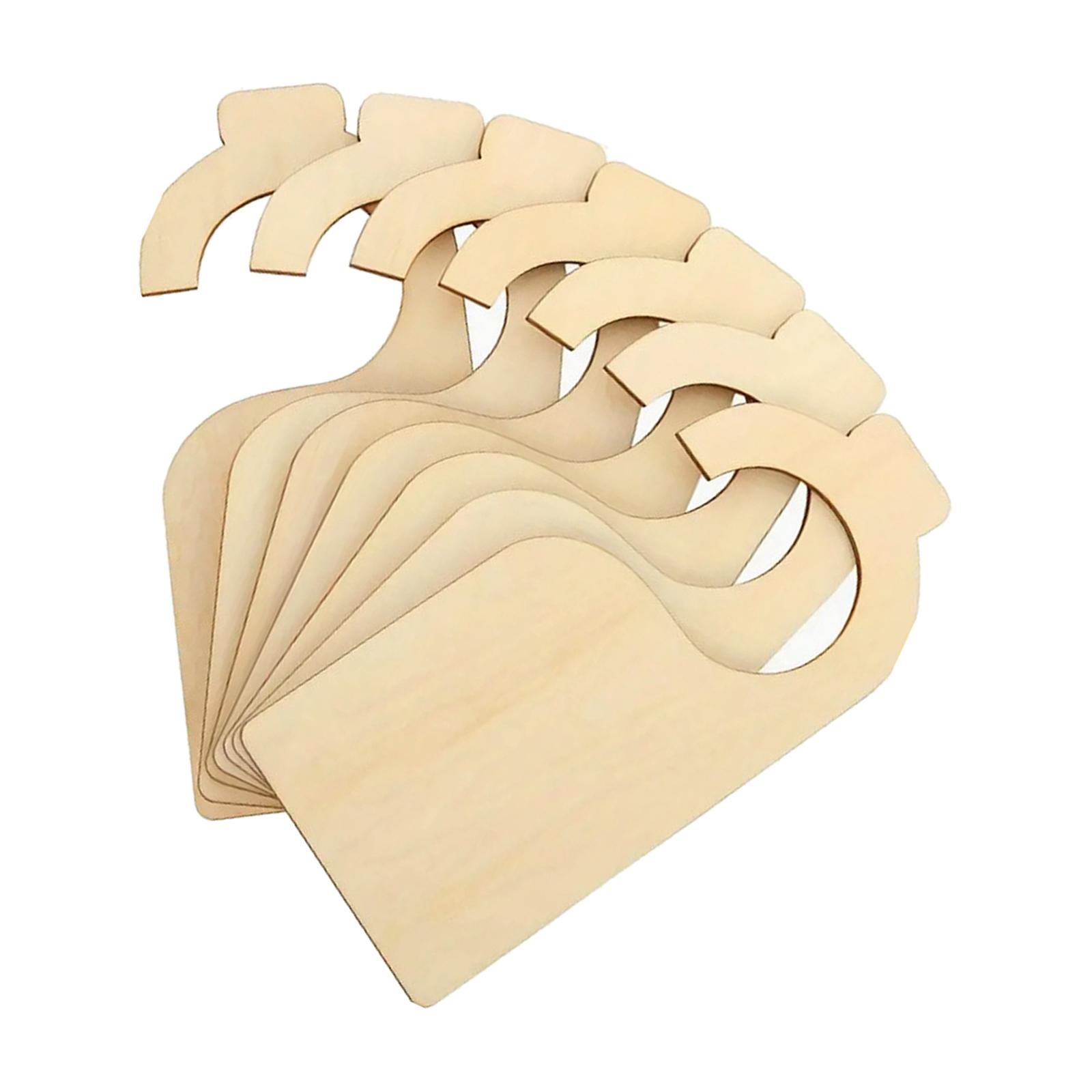 7 Pieces Clothing Rack Size Dividers Wooden Closet Organizers Portable for Department Stores Closet Bedroom Wardrobe Baby Gift