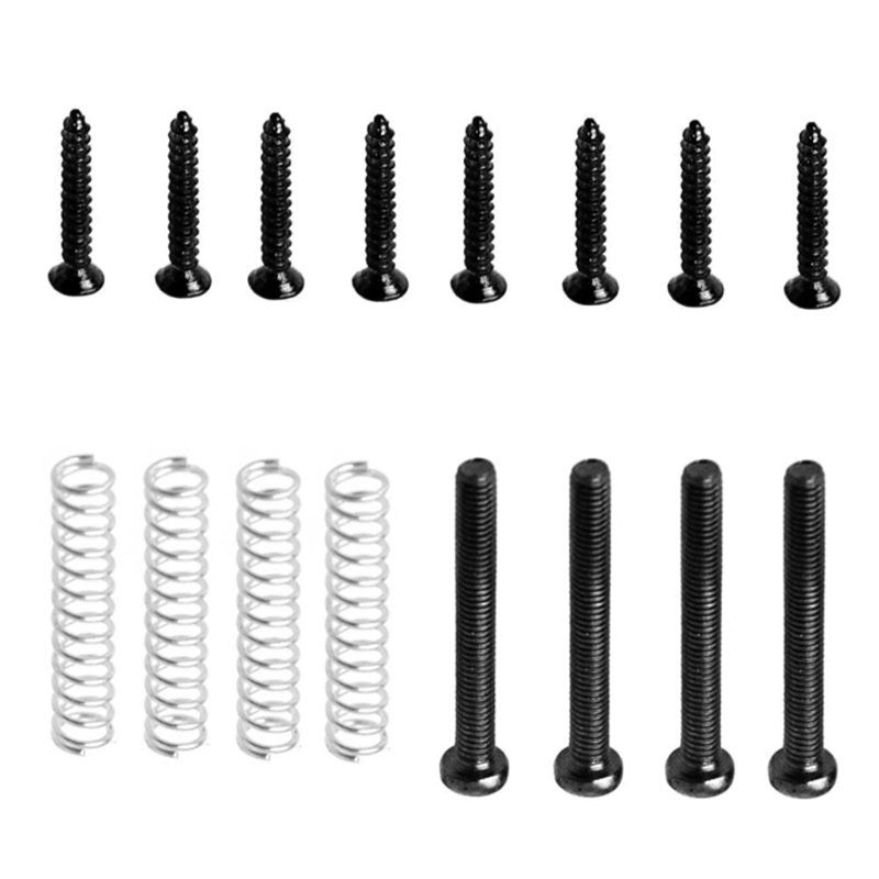Humbucker Pickup Screws Springs Ring Surround Mounting Guitar Parts Black