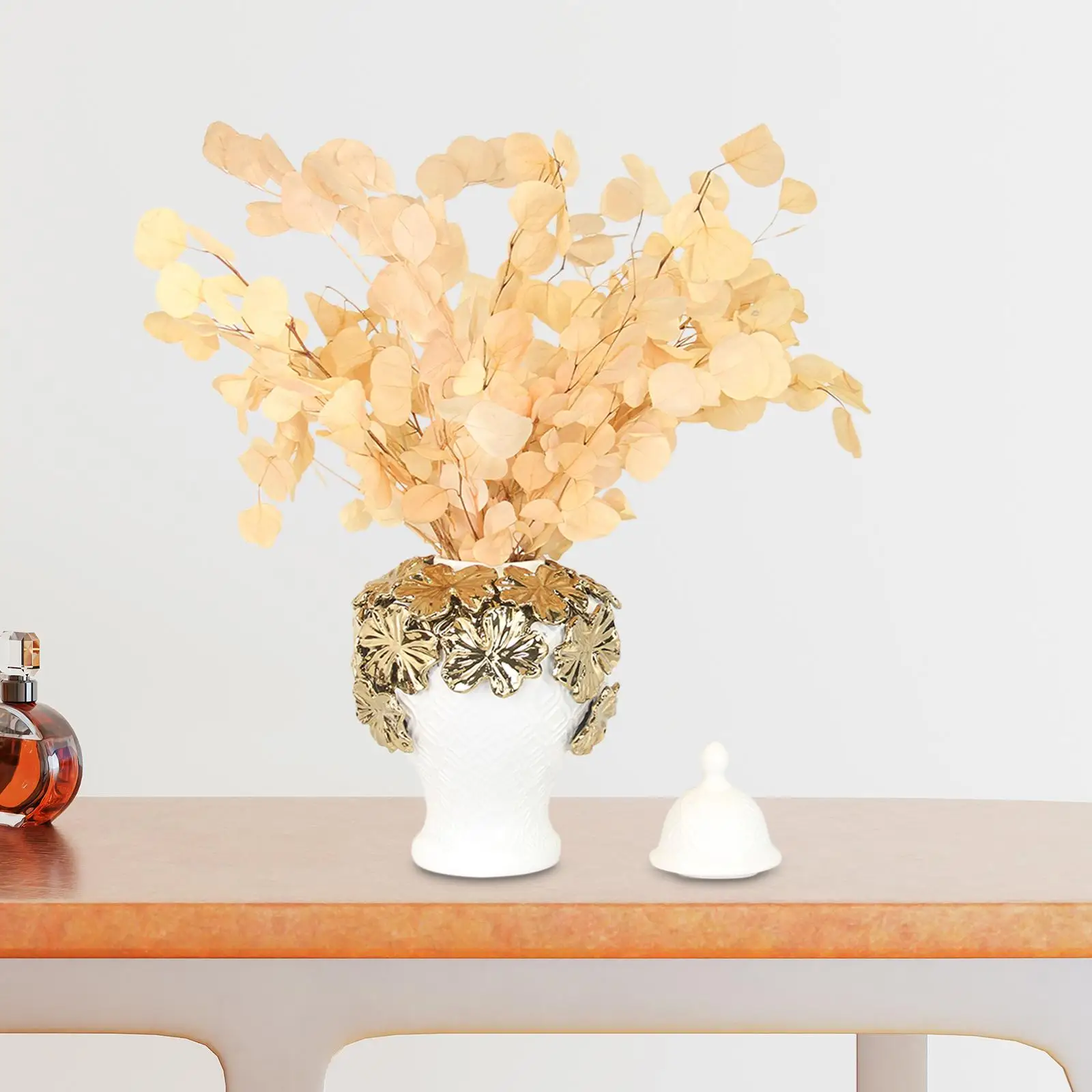Ceramic Flower Vases Gifts Display Floral Arrangement Decoration Porcelain Ginger Jars for Wedding Fireplace Bedroom Home