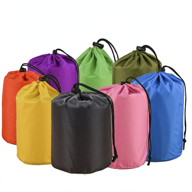 Colored Plastic Single Cotton Drawstring Poly Bags