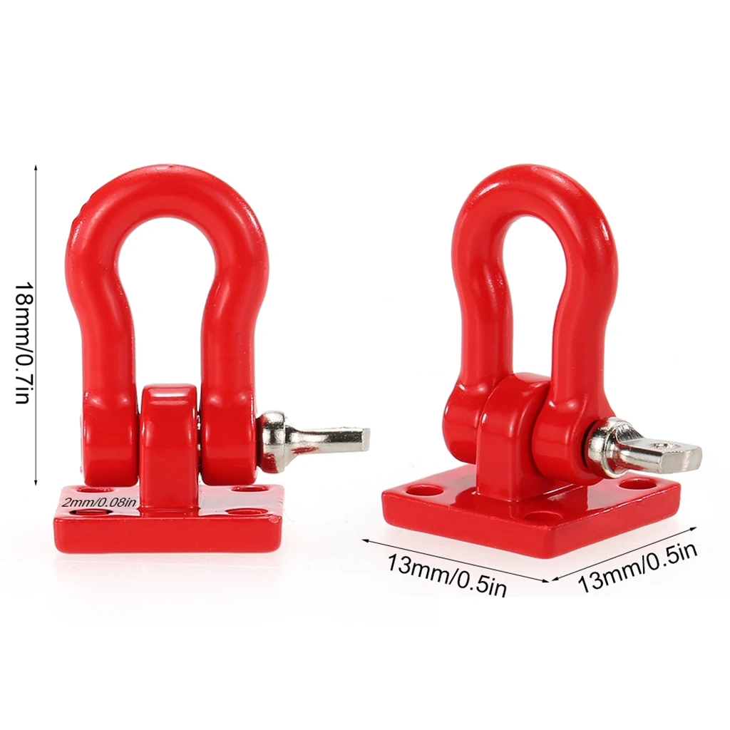 Replacement 1:10 Metal Shackle Tow Hook  Axial SCX01 RC Buggy