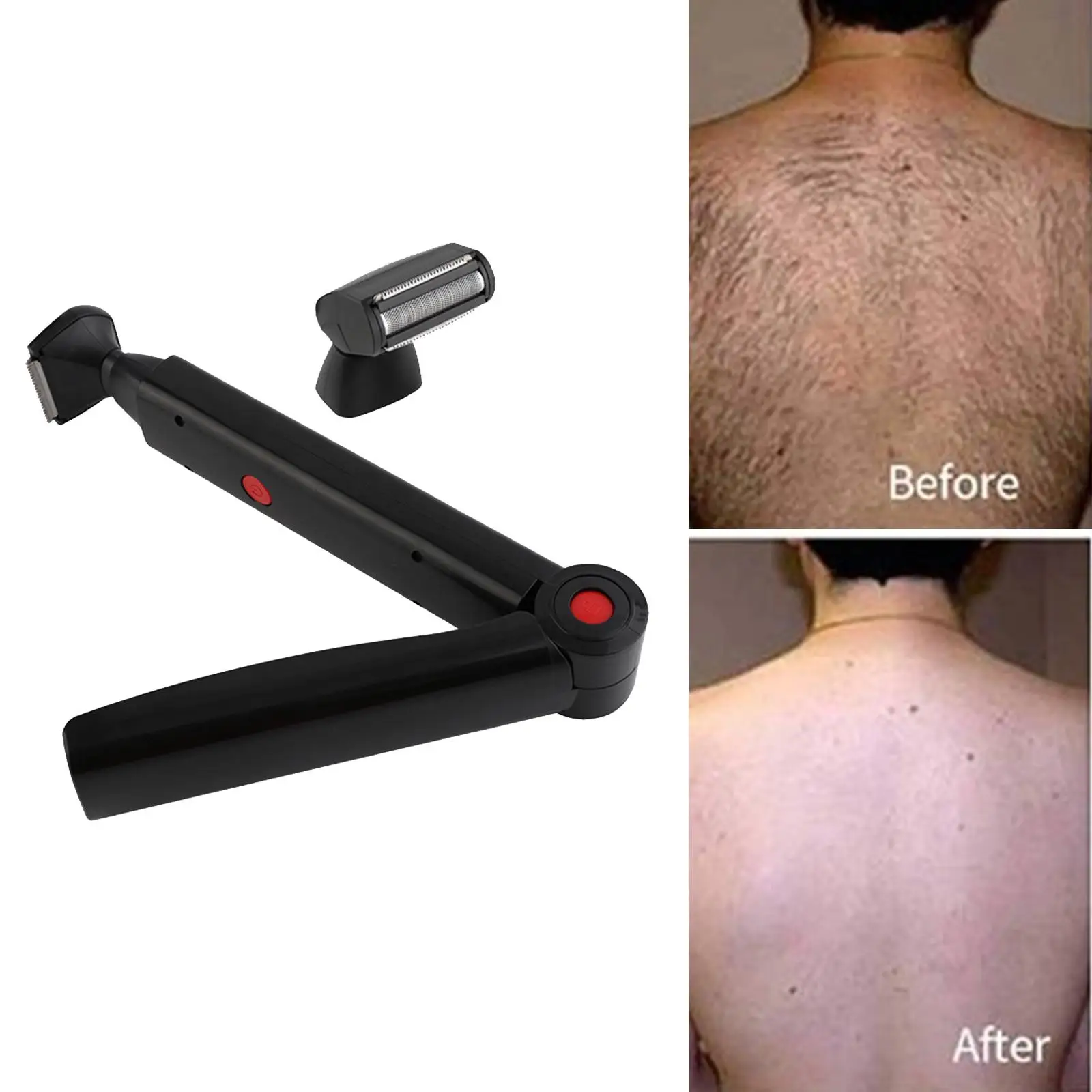 Portable USB Rechargeable Electric Back Hair  Hair Removal