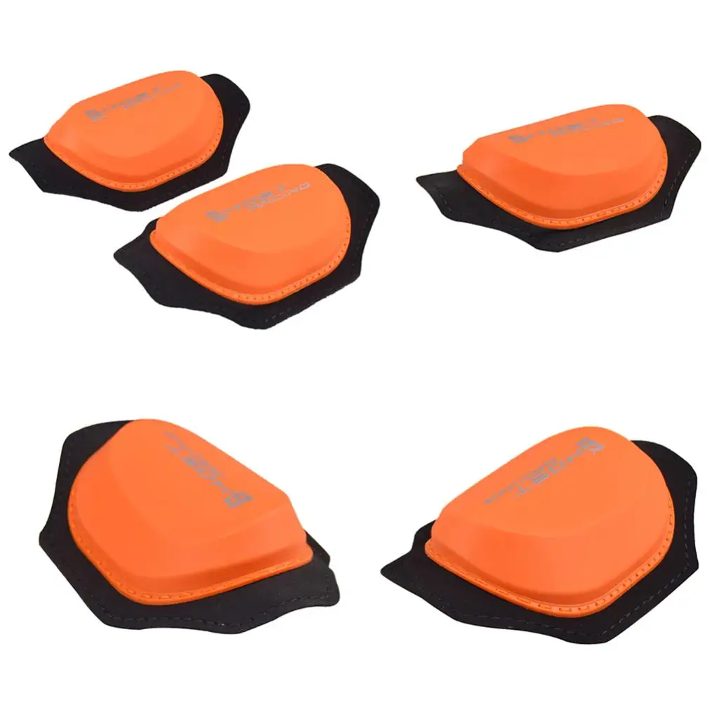 2x Orange Waterproof  Knee  Support  Knee Shin Cover Pads for Motorcross Outside Riding