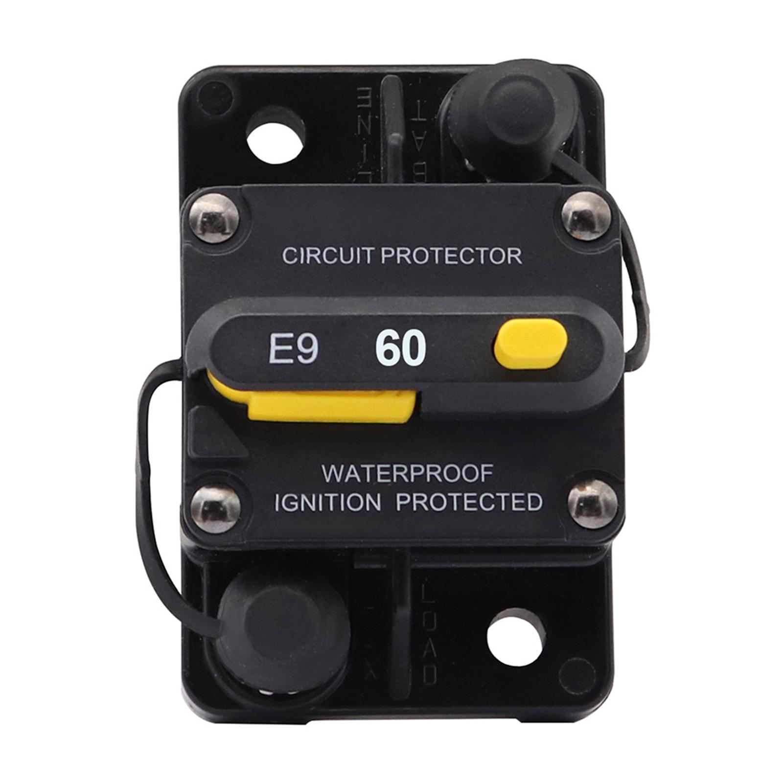 60A Circuit Breaker 72V Max Camper RV Audio Inline Circuit Breaker Motorhome