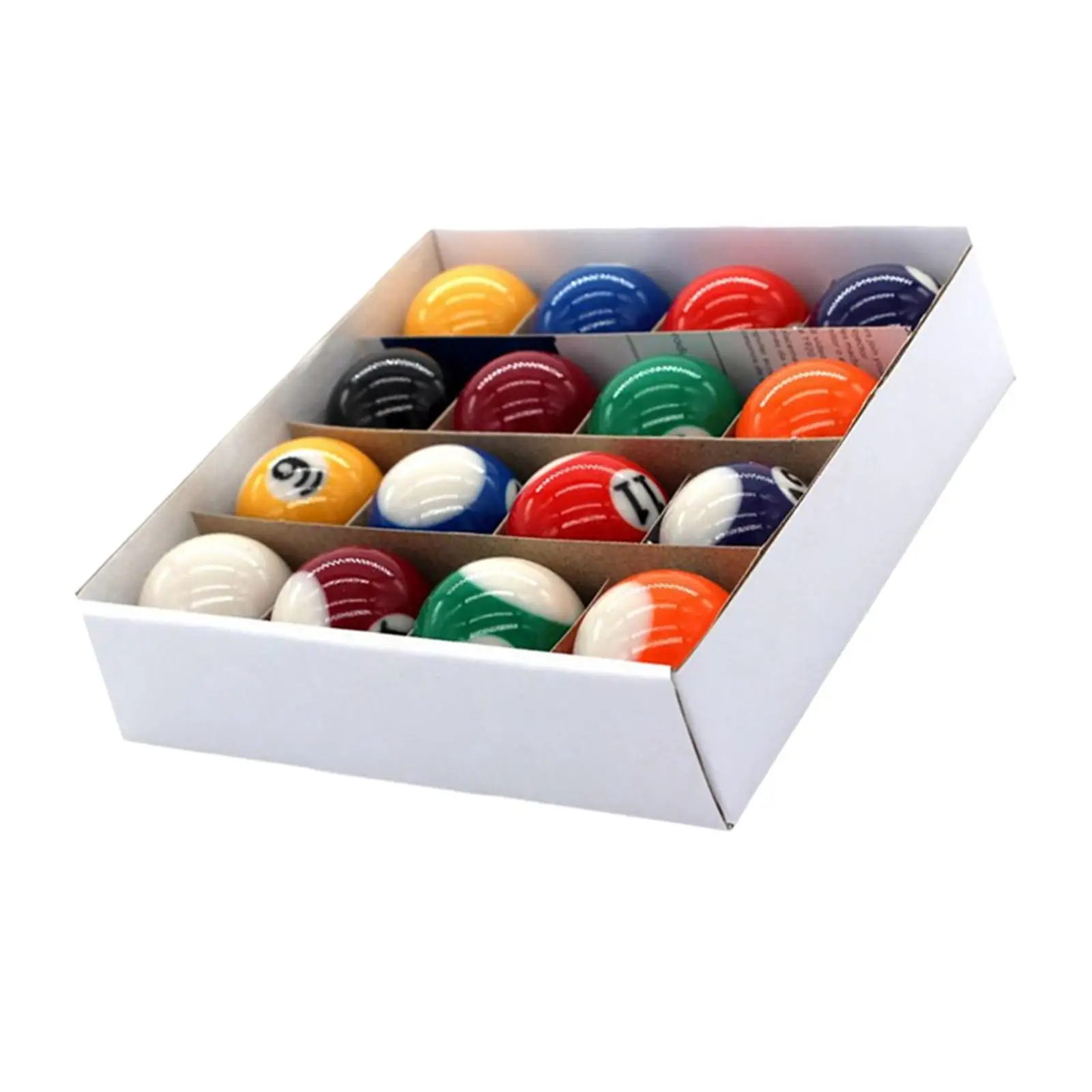 16 Pieces Mini Billiard Balls Set Resin Pool Table Balls Eco Friendly Training Toys for Game Rooms Leisure Sports Accessories