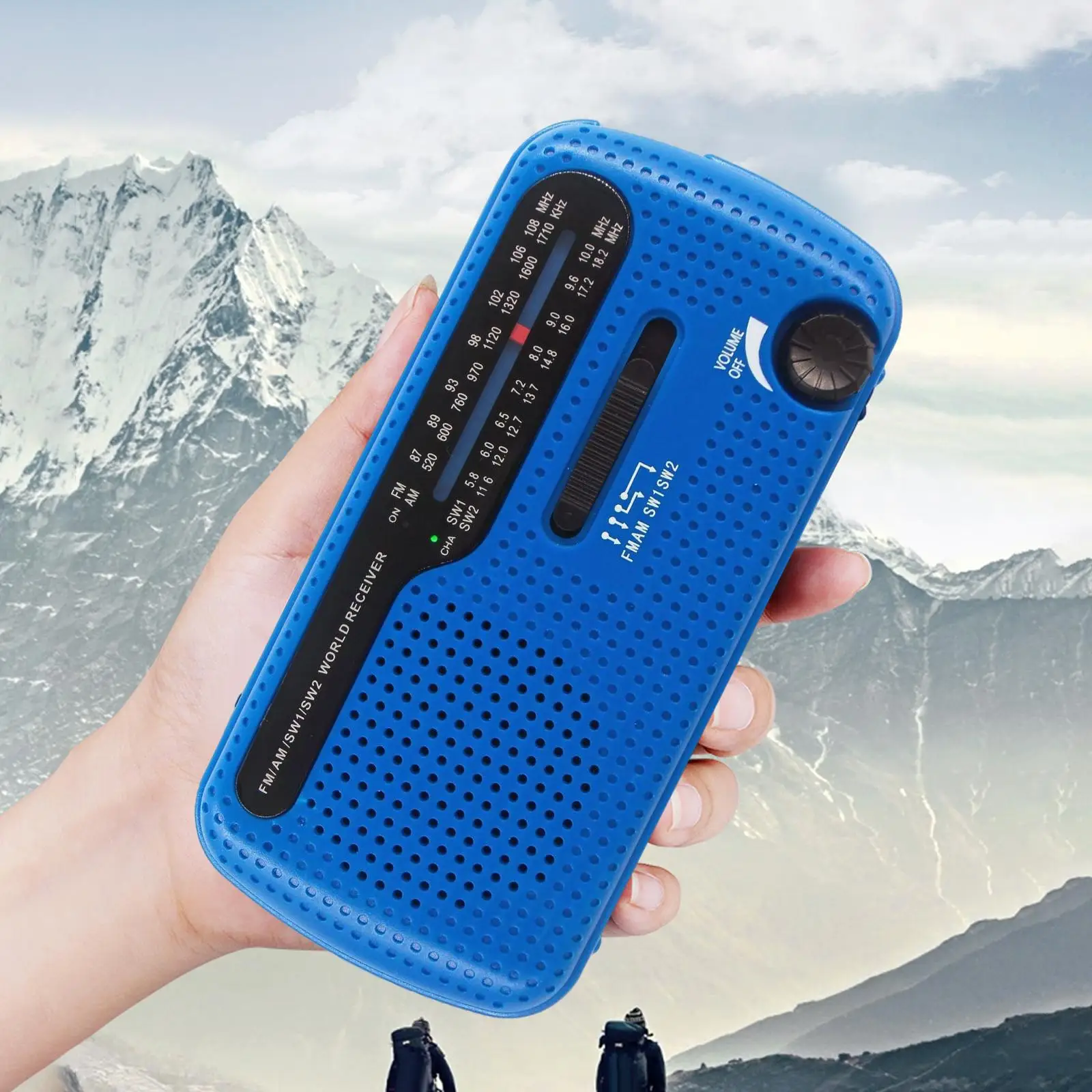 Emergency Radio  Phone Charger Solar   Crank Radio for Camping
