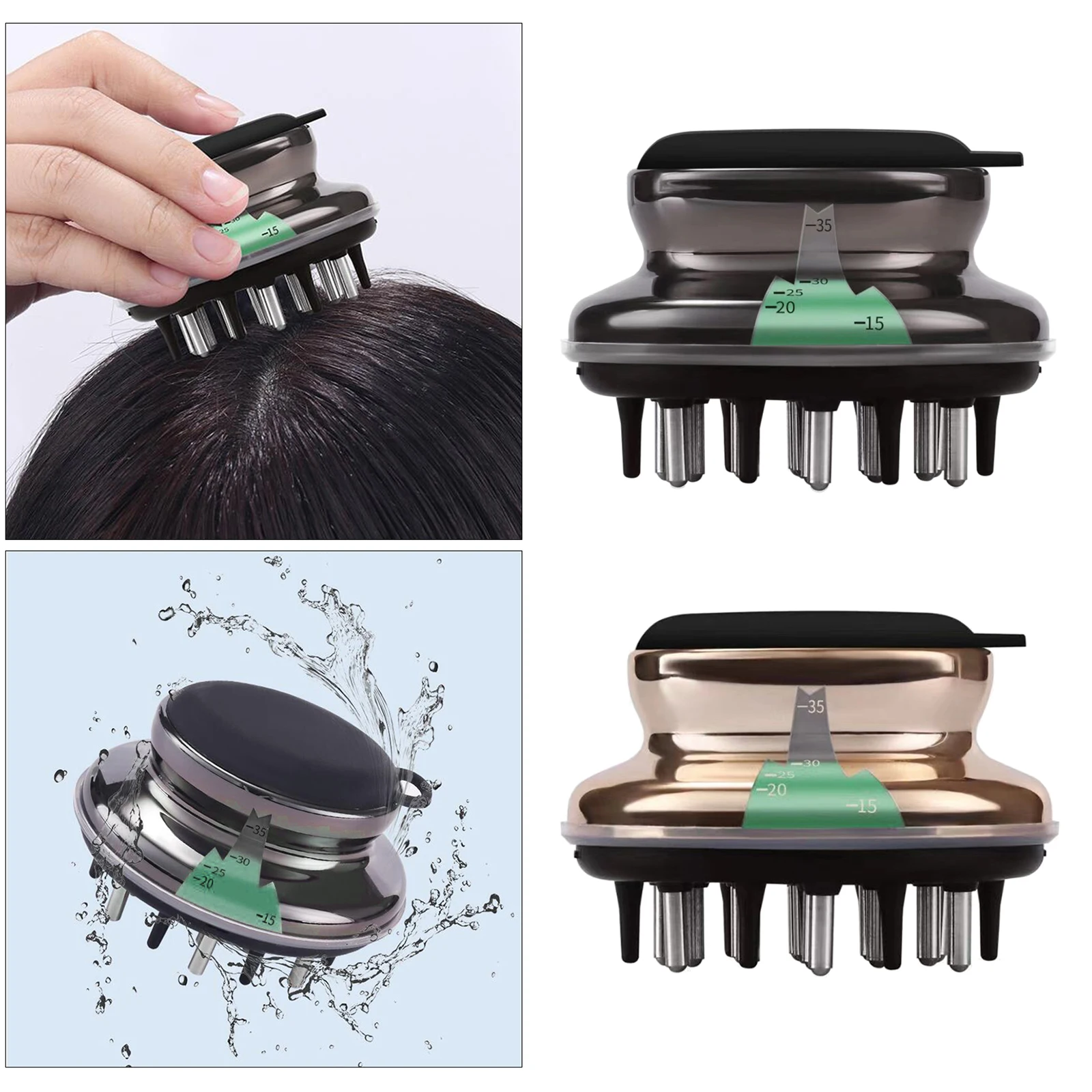 Scalp Applicator Comb 40ml Thinning  SilicHead Massage Brush 14 