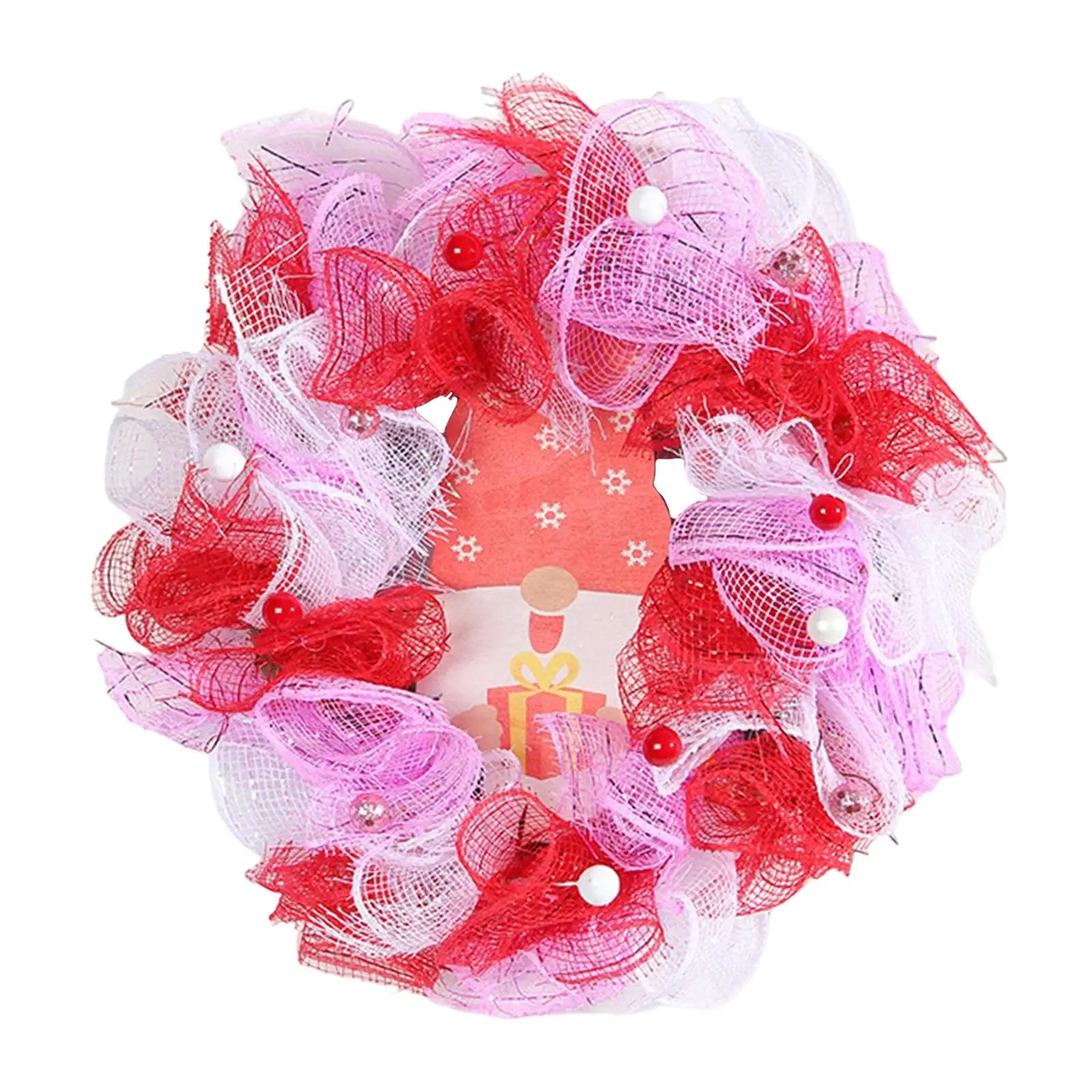 Valentine Round Garland, Front Door Hanging Ornament, Garland for Wedding, Indoor Bedroom Party Wall Decoration