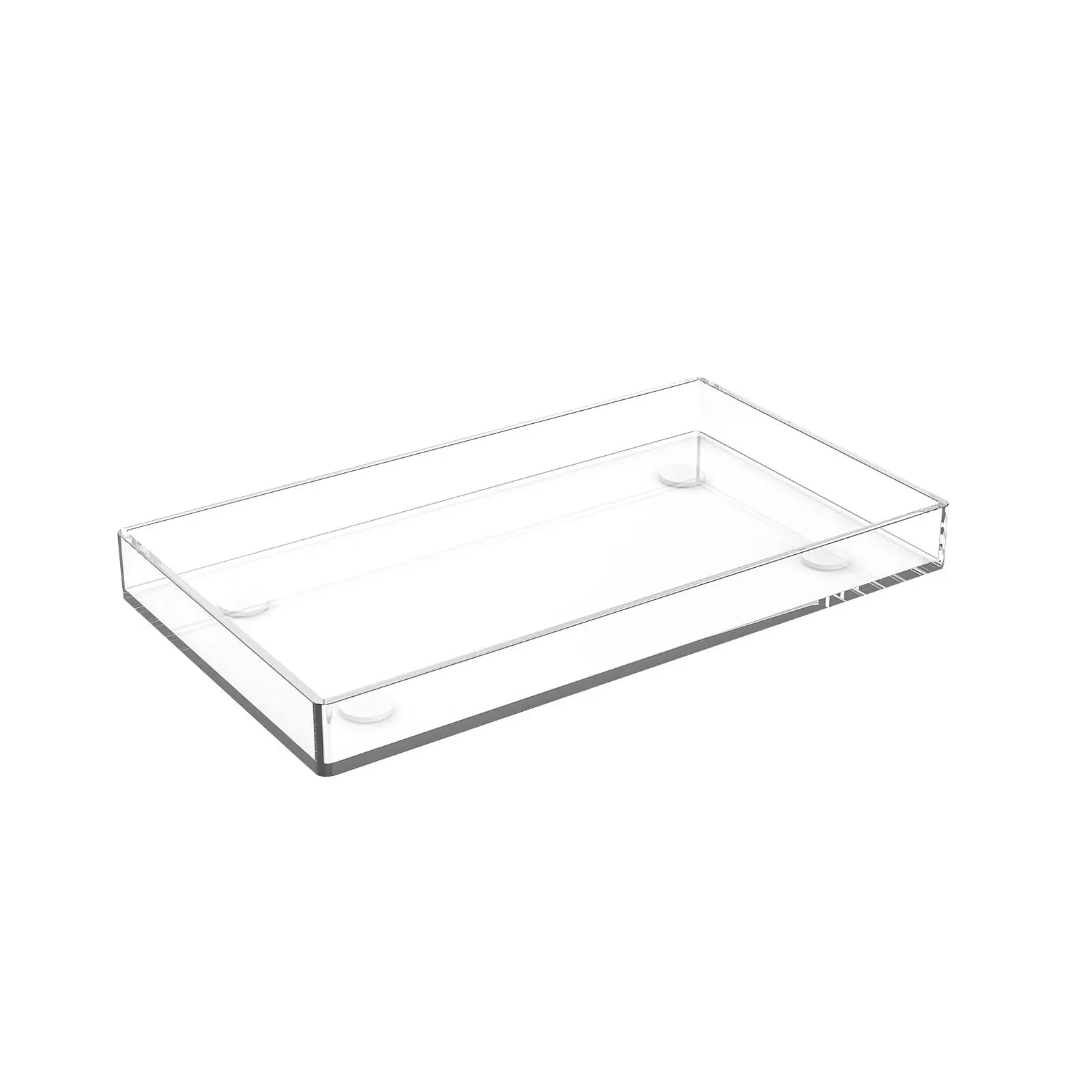 Clear Acrylic Tray Simple Modern Storage Tray Large Acrylic Tray for Towels Cosmetics and Accessories Household Bedside Office