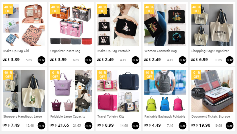 Sacos de compras organizador moda lona bolsa