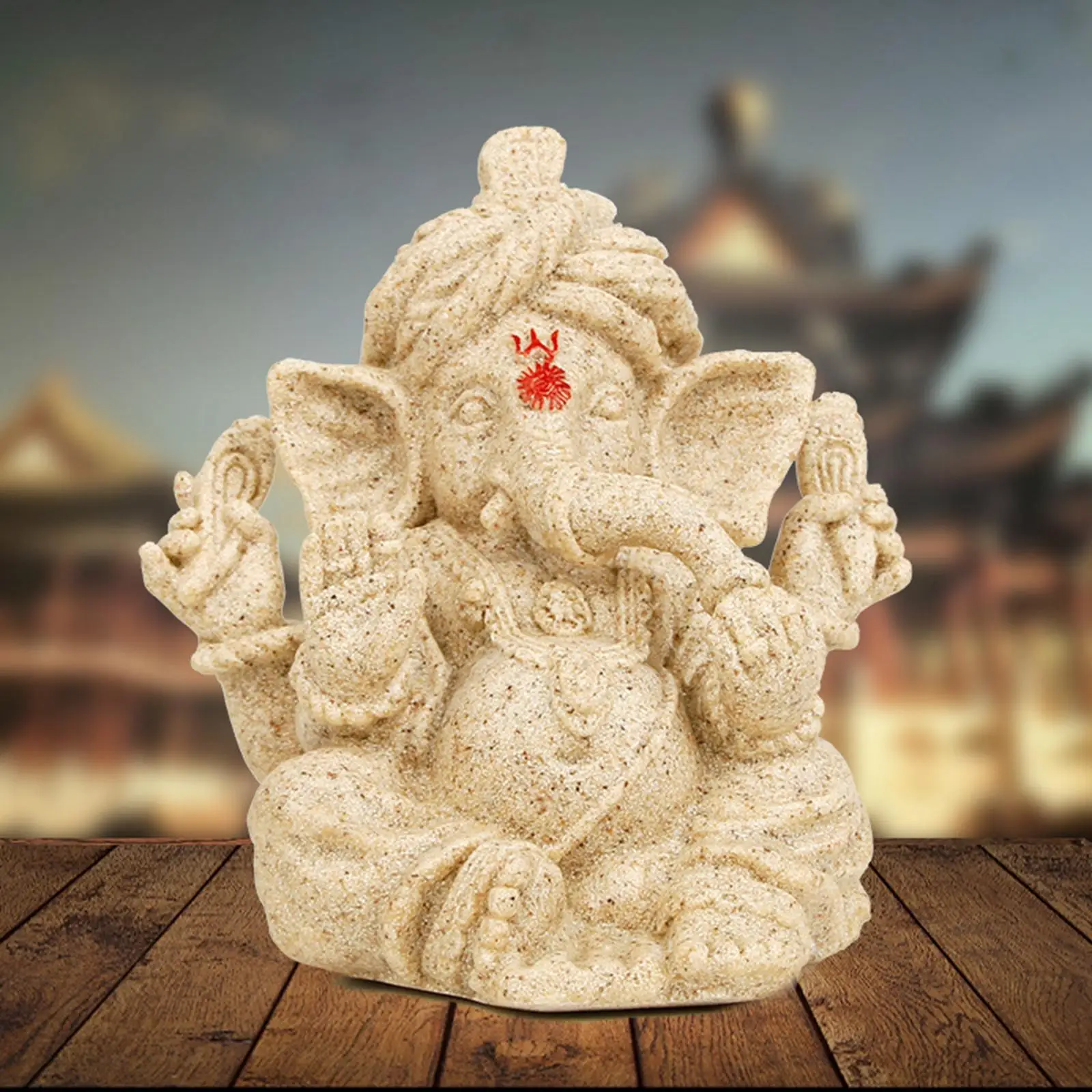 Handmade Ganesha Statue Hindu God of Success Figurine for Good Luck Success Gift