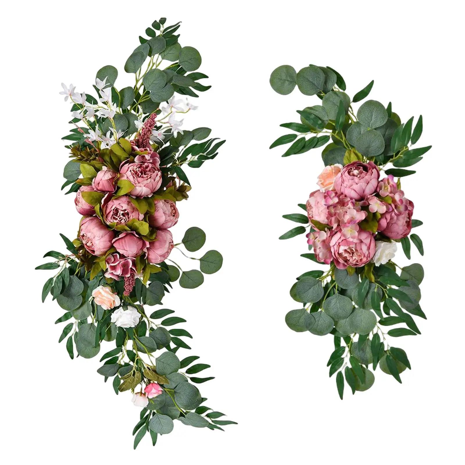 Artificial Flowers Arch Decor Centerpiece Garland Greenery Flower Arrangement Floral Swags for Wall Living Room Window Party