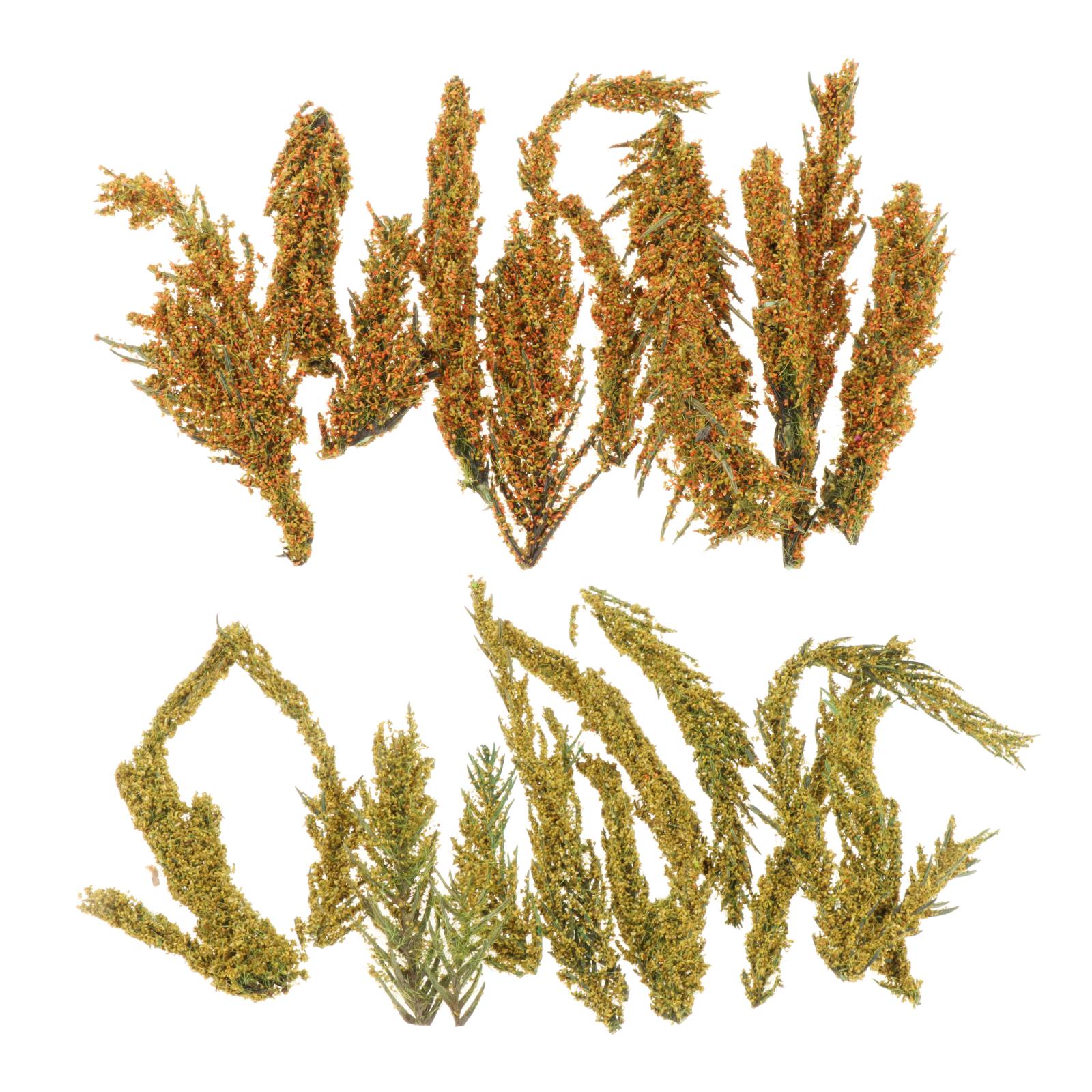 1 Box Mini Simulated Shrub Clusters Terrain Grass Tuft for Fairy Garden Model Train Static Scenery Landscape Architecture Layout
