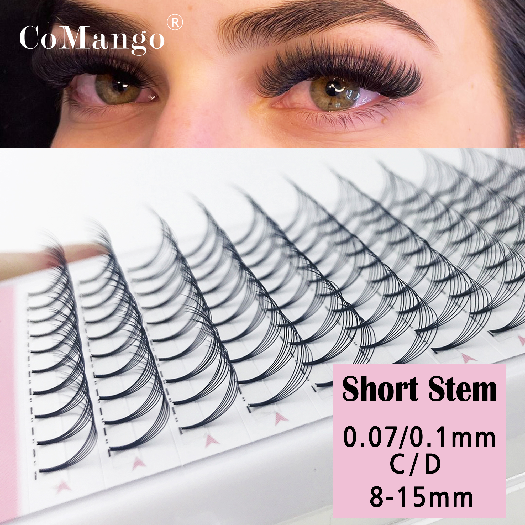 Best of CoMango Premade Volume Fans Eye Lashes Extension Bulk 3D 4D 5D 6D 10D Short Stem 0.07 / 0.10 C / D Curl Volume Premade Fans Reviews & Tips