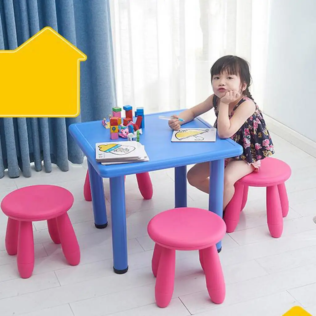 Childrens Stool Chair  Play Room Round Seat 12 Inch